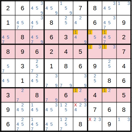 Sudoku Beispiel 4 Schwertfisch